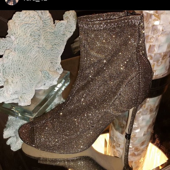 AKIRA | Shoes | Glitter Boots | Poshmark